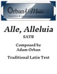 Alle, Alleluia SATB choral sheet music cover